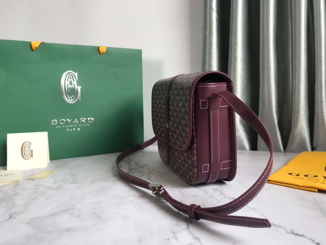 GOYARD Belvedere MM Messenger Bag - Burgundy