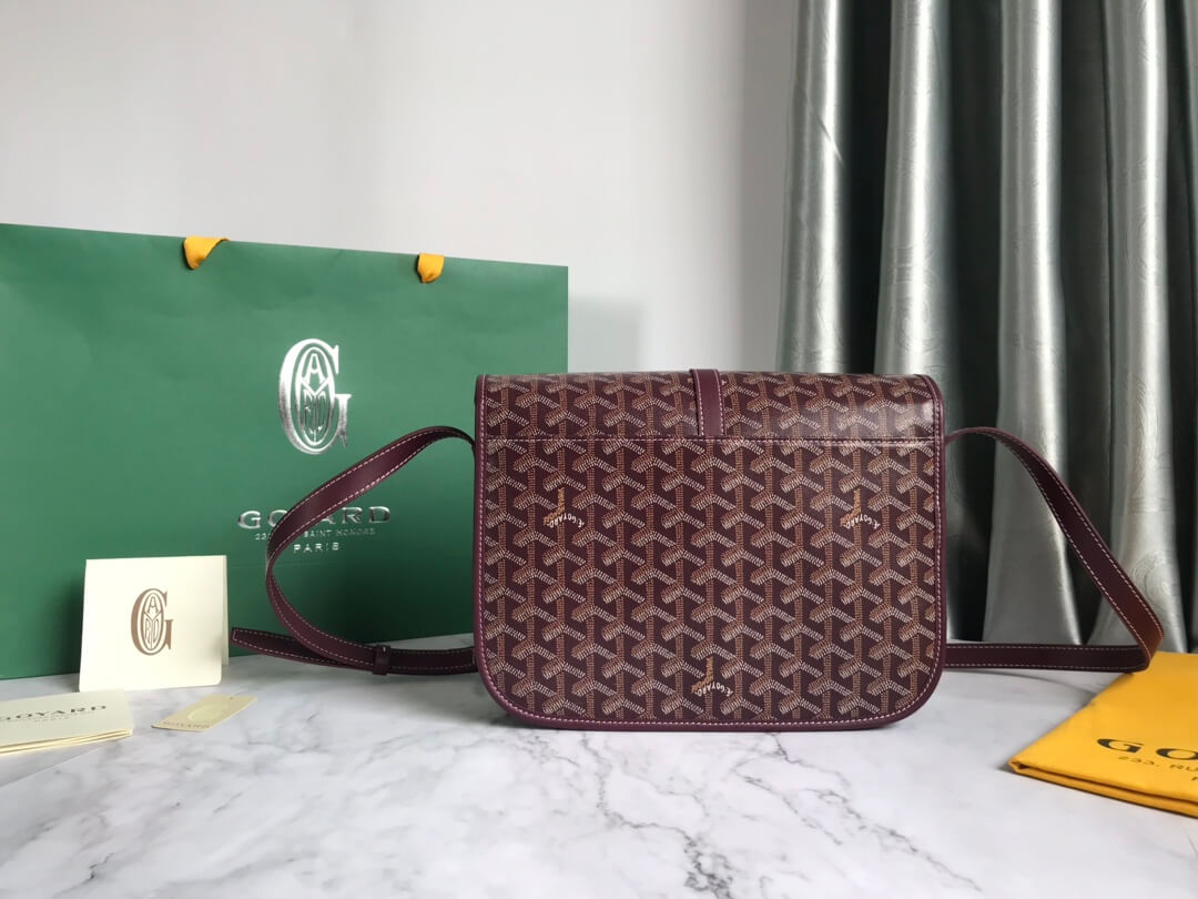 GOYARD Belvedere MM Messenger Bag - Burgundy