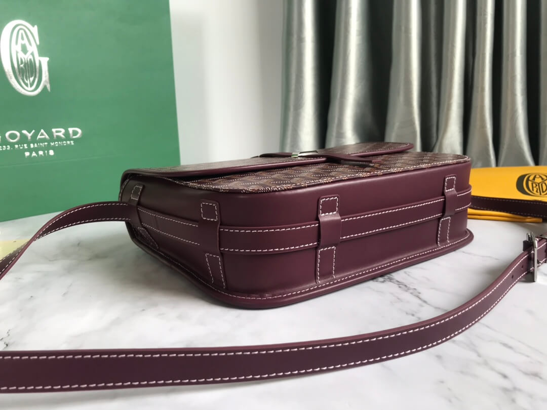 GOYARD Belvedere MM Messenger Bag - Burgundy