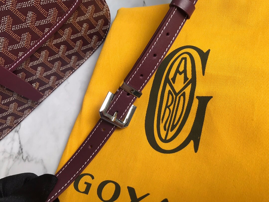 GOYARD Belvedere MM Messenger Bag - Burgundy