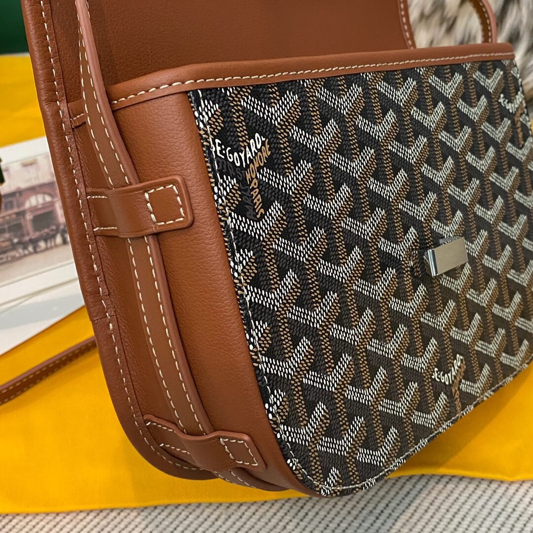 GOYARD Belvedere PM Messenger Bag - Black &amp; Tan