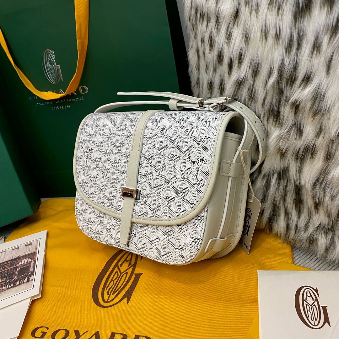 GOYARD Belvedere PM Messenger Bag - White