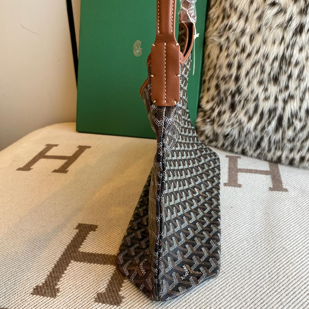 GOYARD Bohème Hobo Bag - Black &amp; Tan