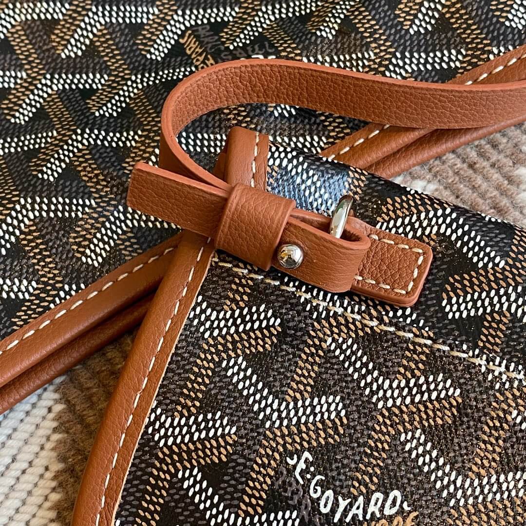 GOYARD Bohème Hobo Bag - Black &amp; Tan