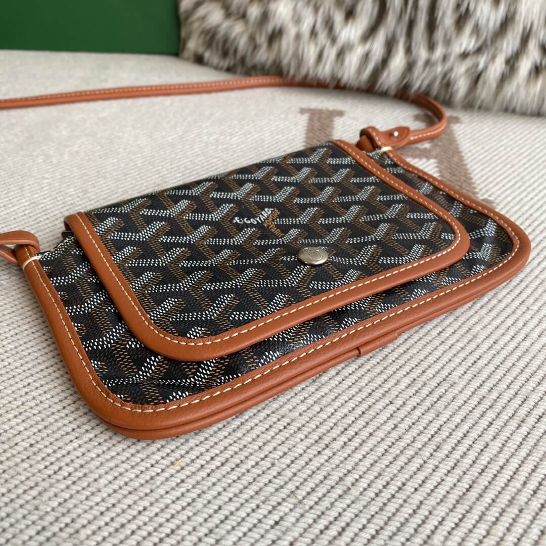 GOYARD Plumet Pocket Wallet - Black & Tan