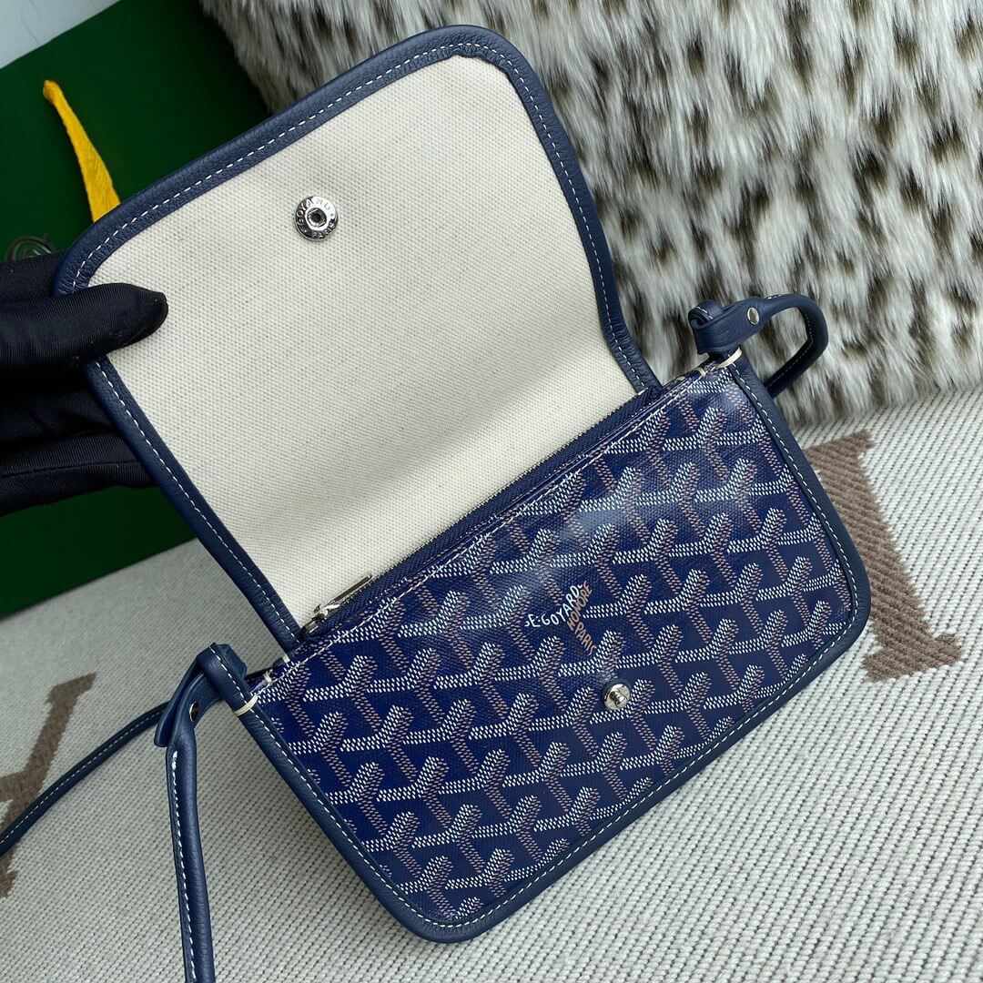 GOYARD Plumet Pocket Wallet - Navy Blue