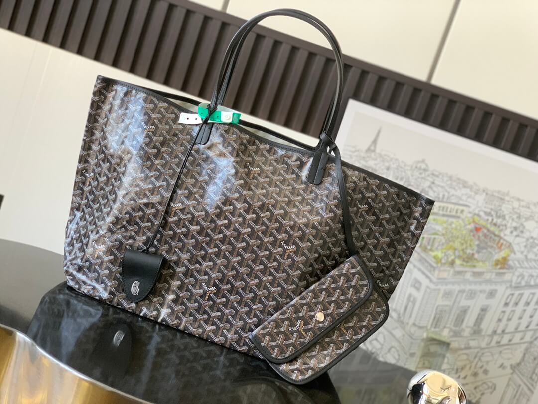 GOYARD Saint Louis GM Tote Bag - Black 