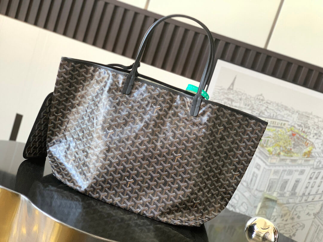 GOYARD Saint Louis GM Tote Bag - Black 