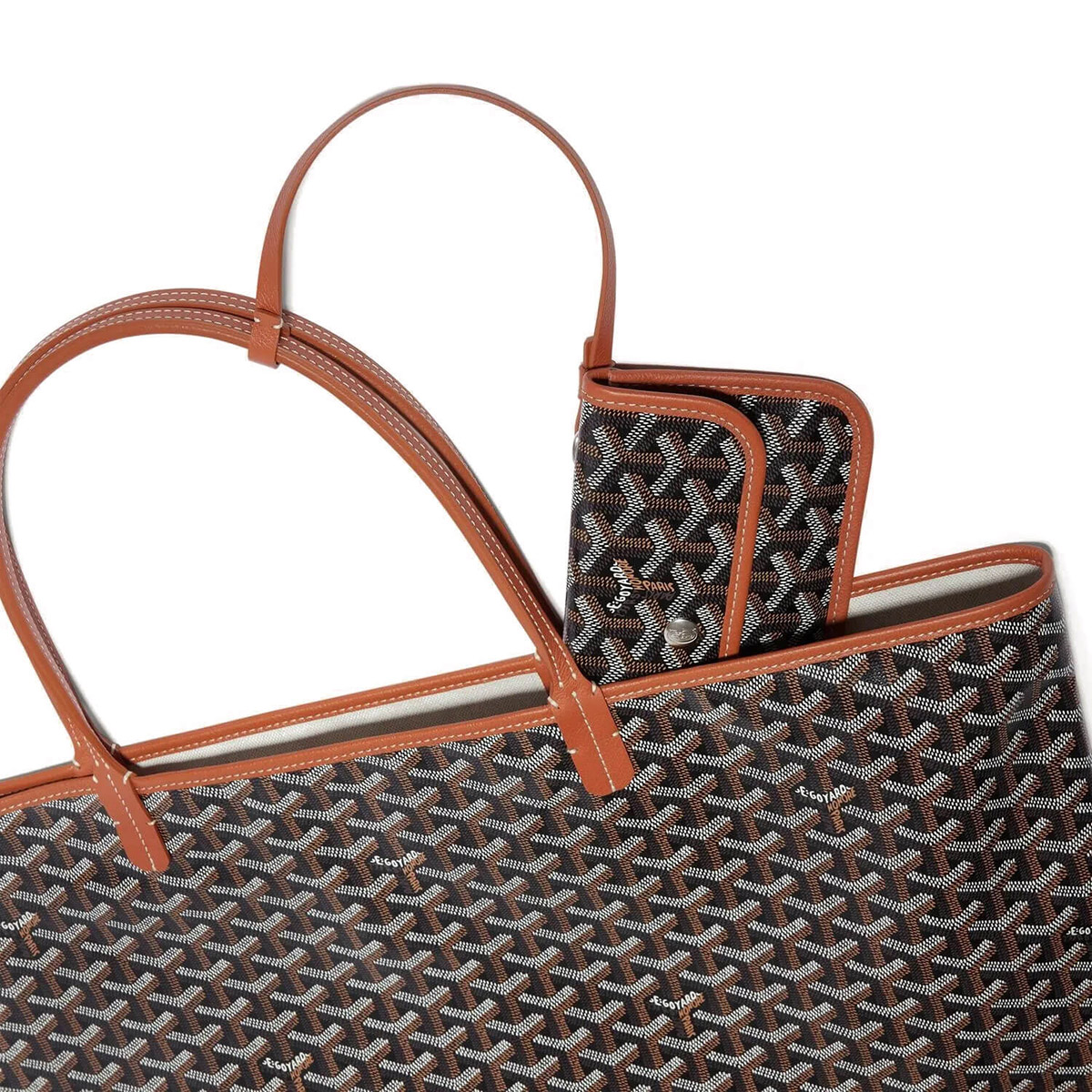 GOYARD Saint Louis GM Tote Bag - Black & Tan