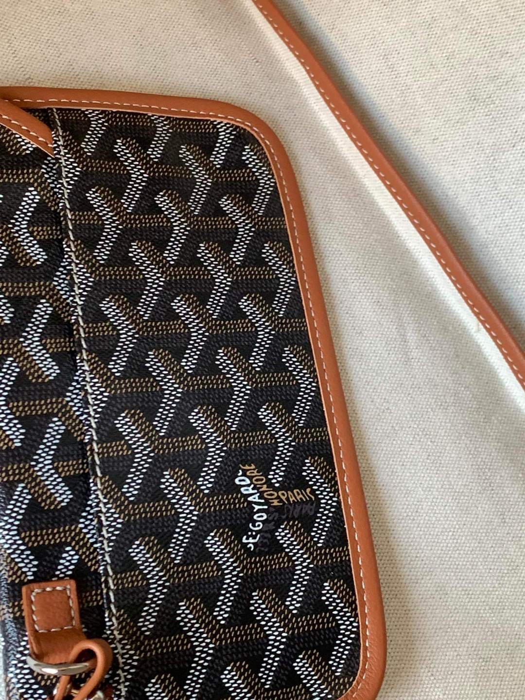 GOYARD Saint Louis GM Tote Bag - Black & Tan