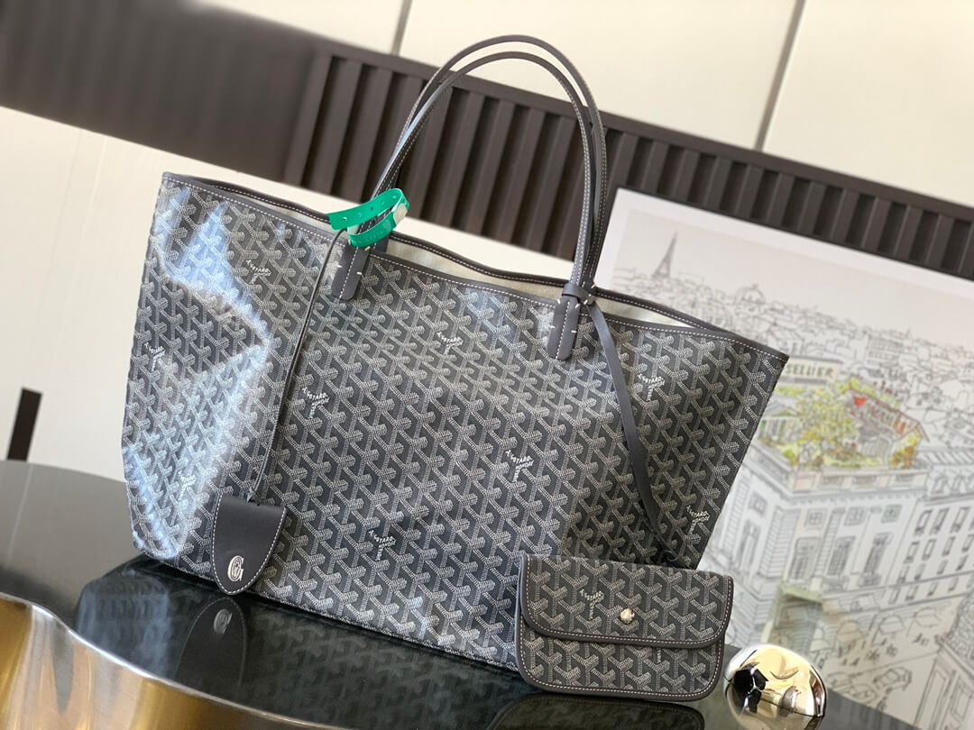 GOYARD Saint Louis GM Tote Bag - Grey