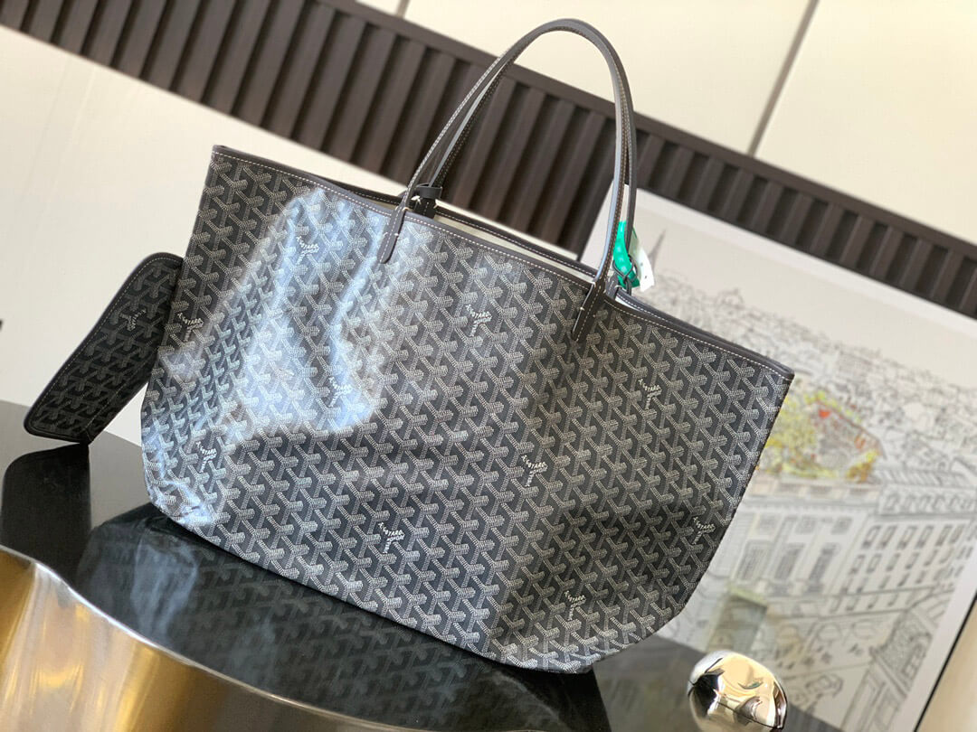 GOYARD Saint Louis GM Tote Bag - Grey