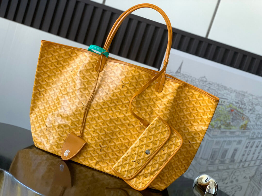 GOYARD Saint Louis GM Tote Bag - Yellow