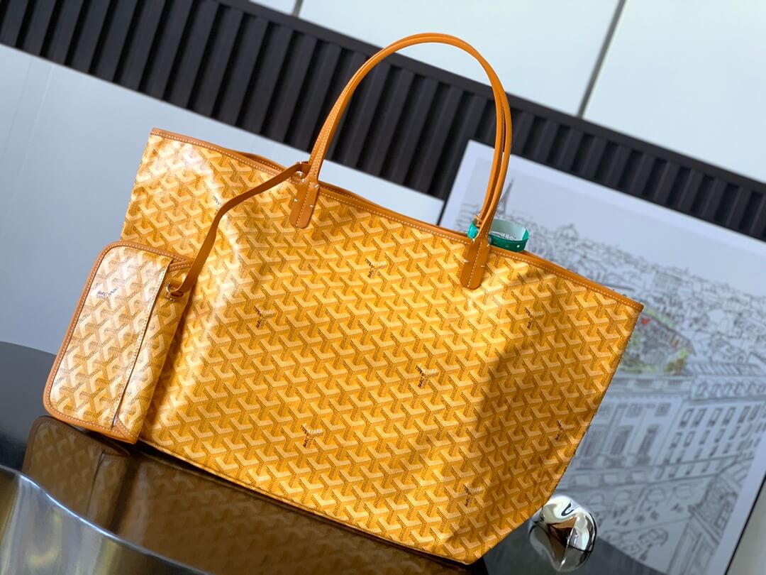 GOYARD Saint Louis GM Tote Bag - Yellow