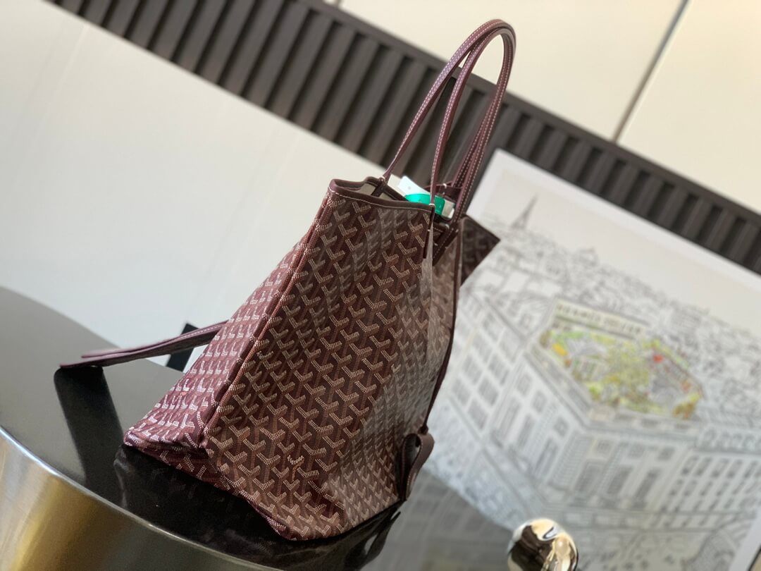 GOYARD Saint Louis GM Tote Bag - Burgundy