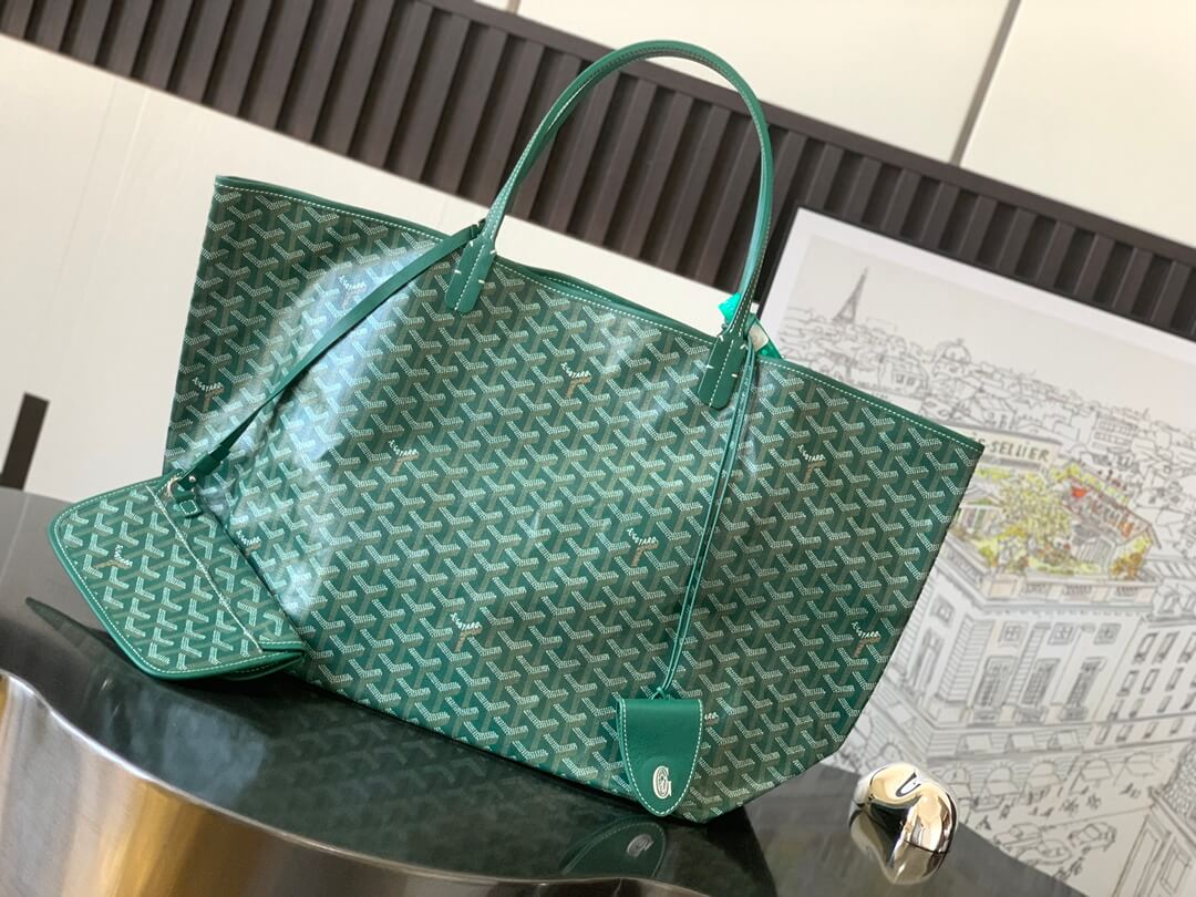 GOYARD Saint Louis GM Tote Bag - Green