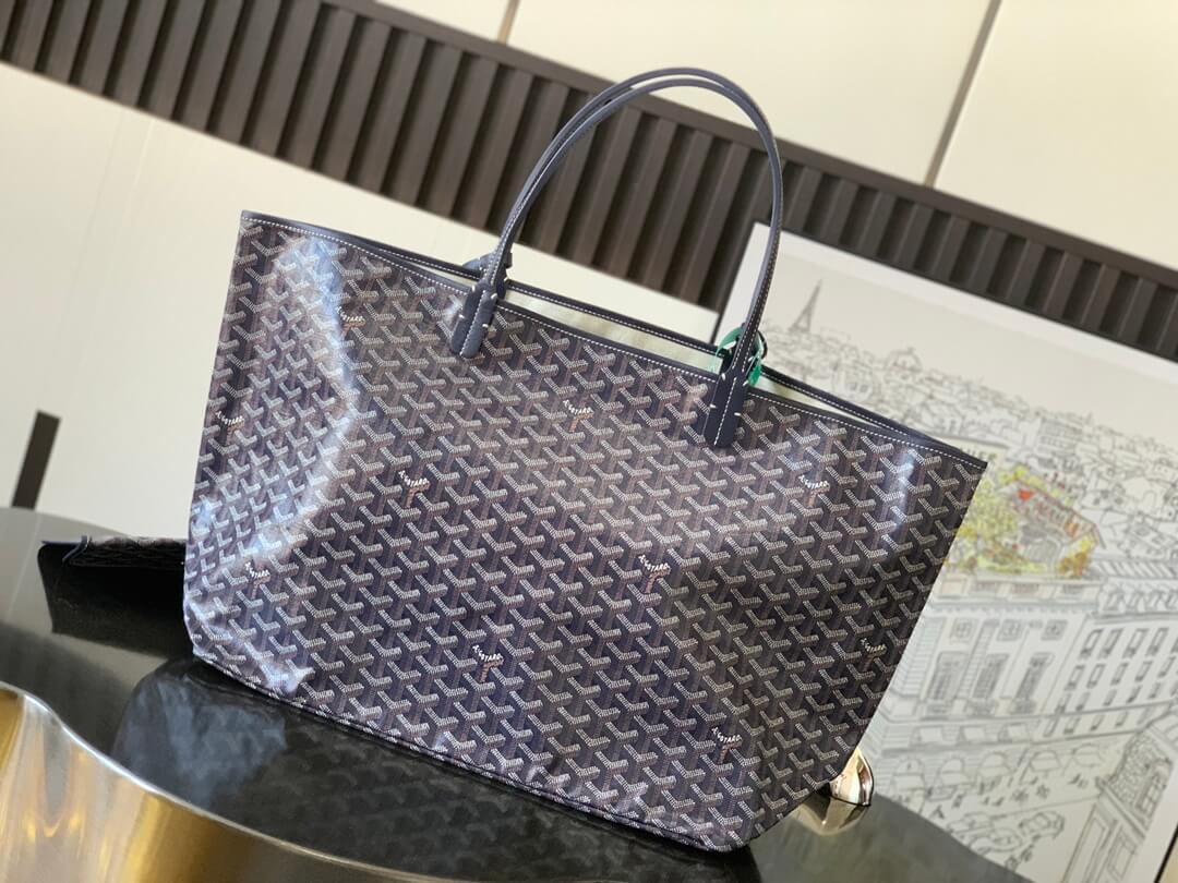 GOYARD Saint Louis GM Tote Bag - Navy Blue