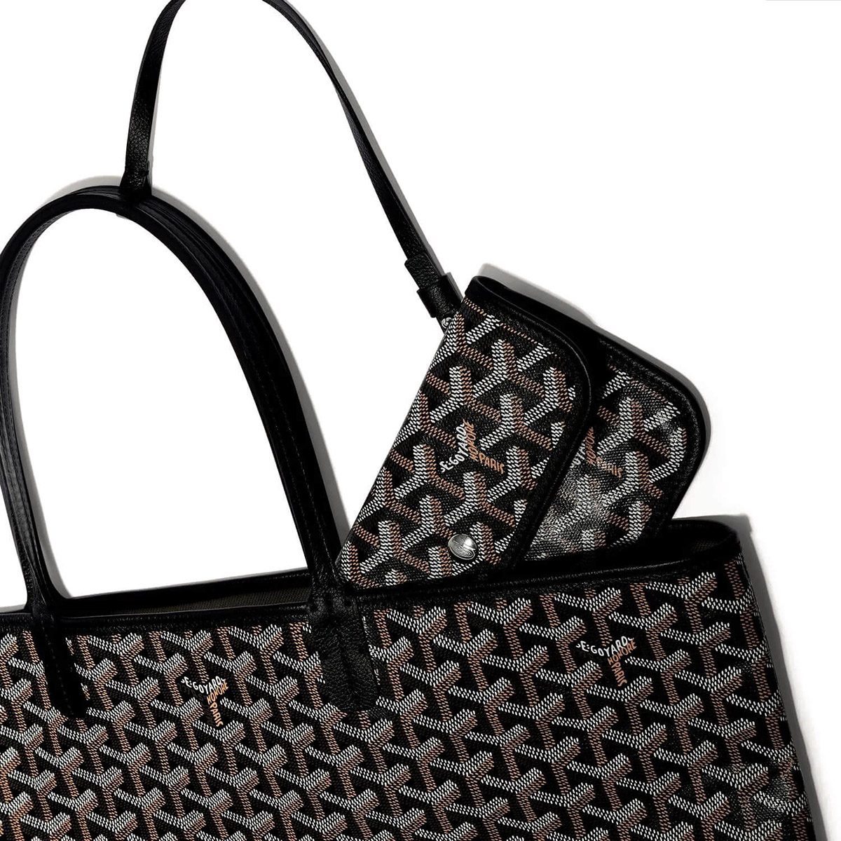 GOYARD Saint Louis PM Tote Bag - Black