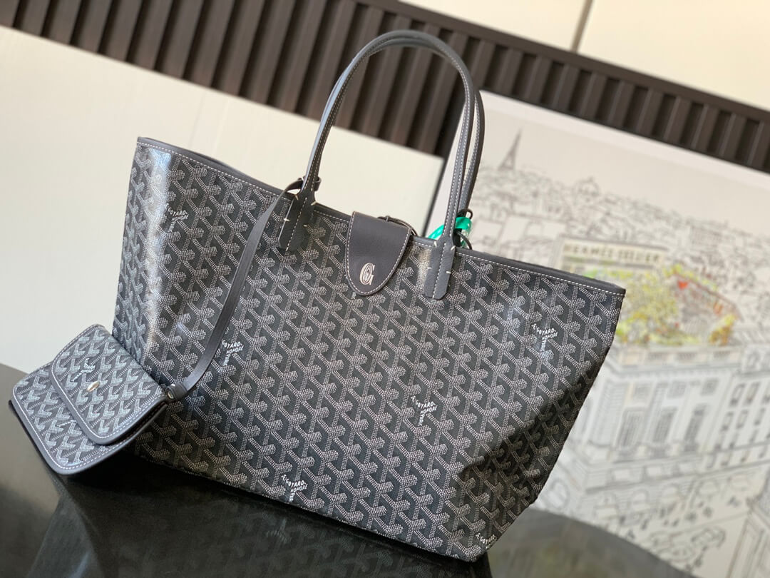 GOYARD Saint Louis PM Tote Bag - Grey