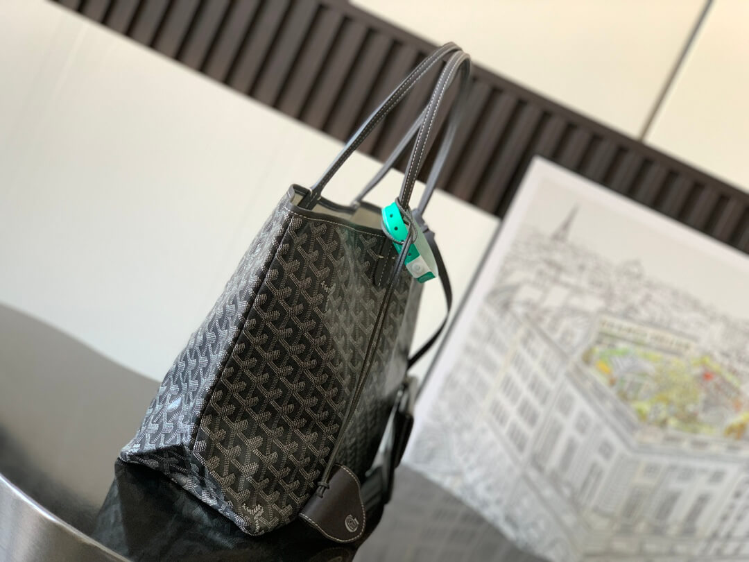 GOYARD Saint Louis PM Tote Bag - Grey