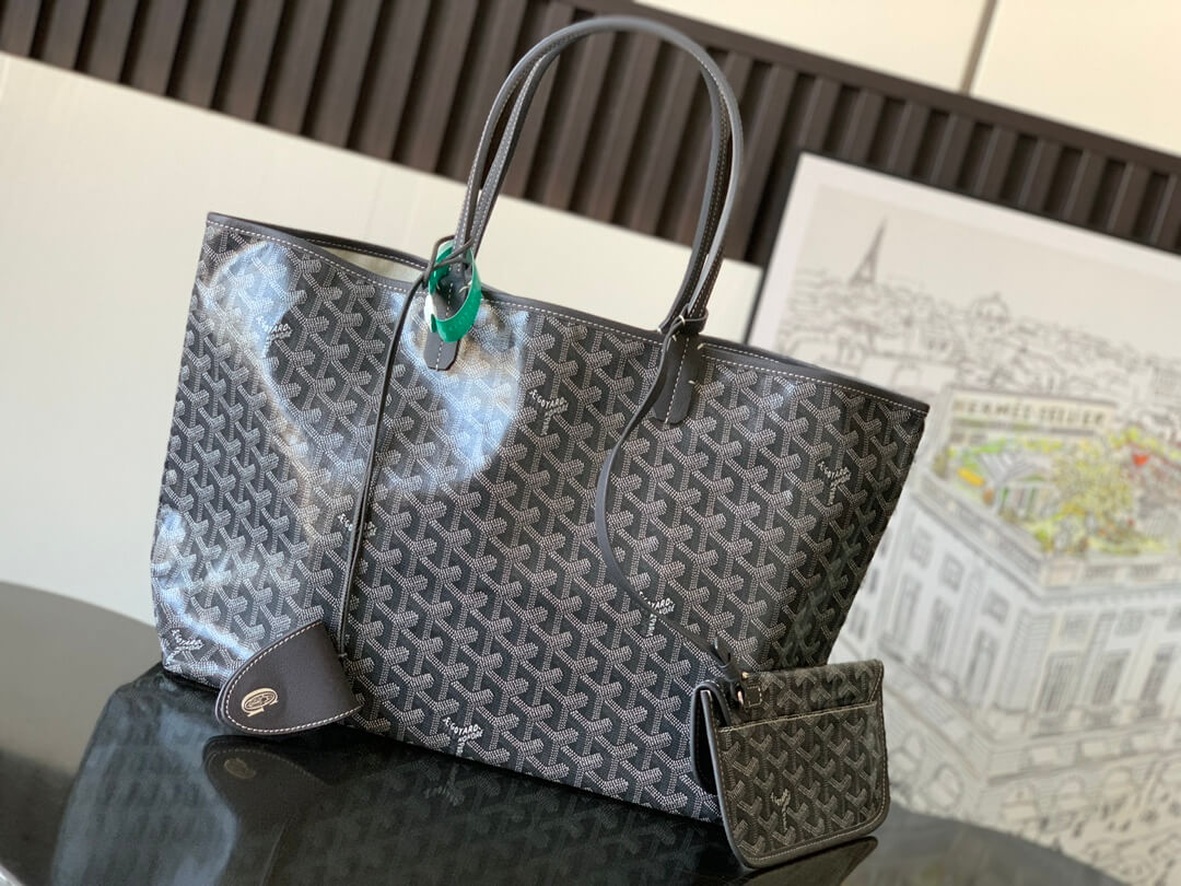 GOYARD Saint Louis PM Tote Bag - Grey