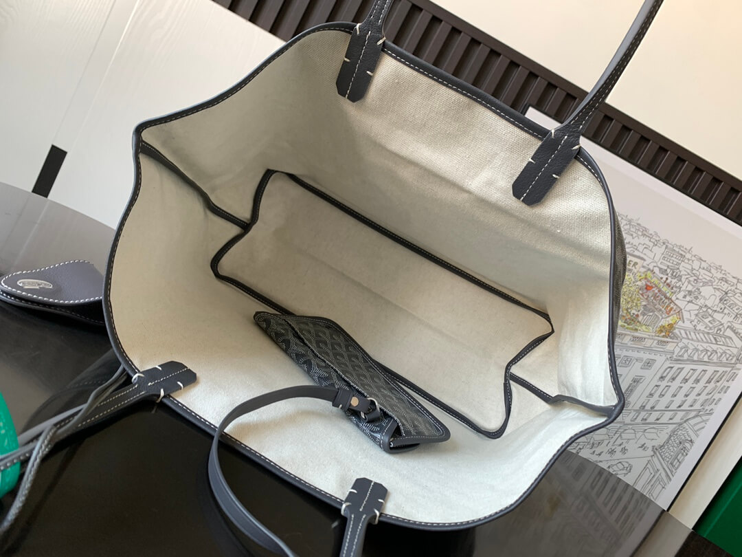 GOYARD Saint Louis PM Tote Bag - Grey