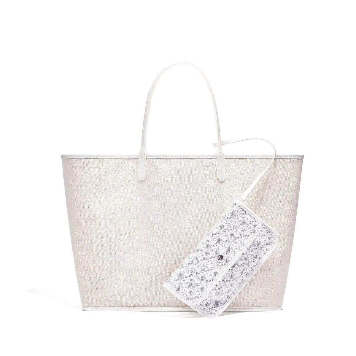 GOYARD Saint Louis PM Tote Bag - White