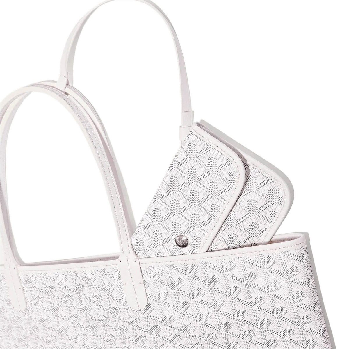 GOYARD Saint Louis PM Tote Bag - White