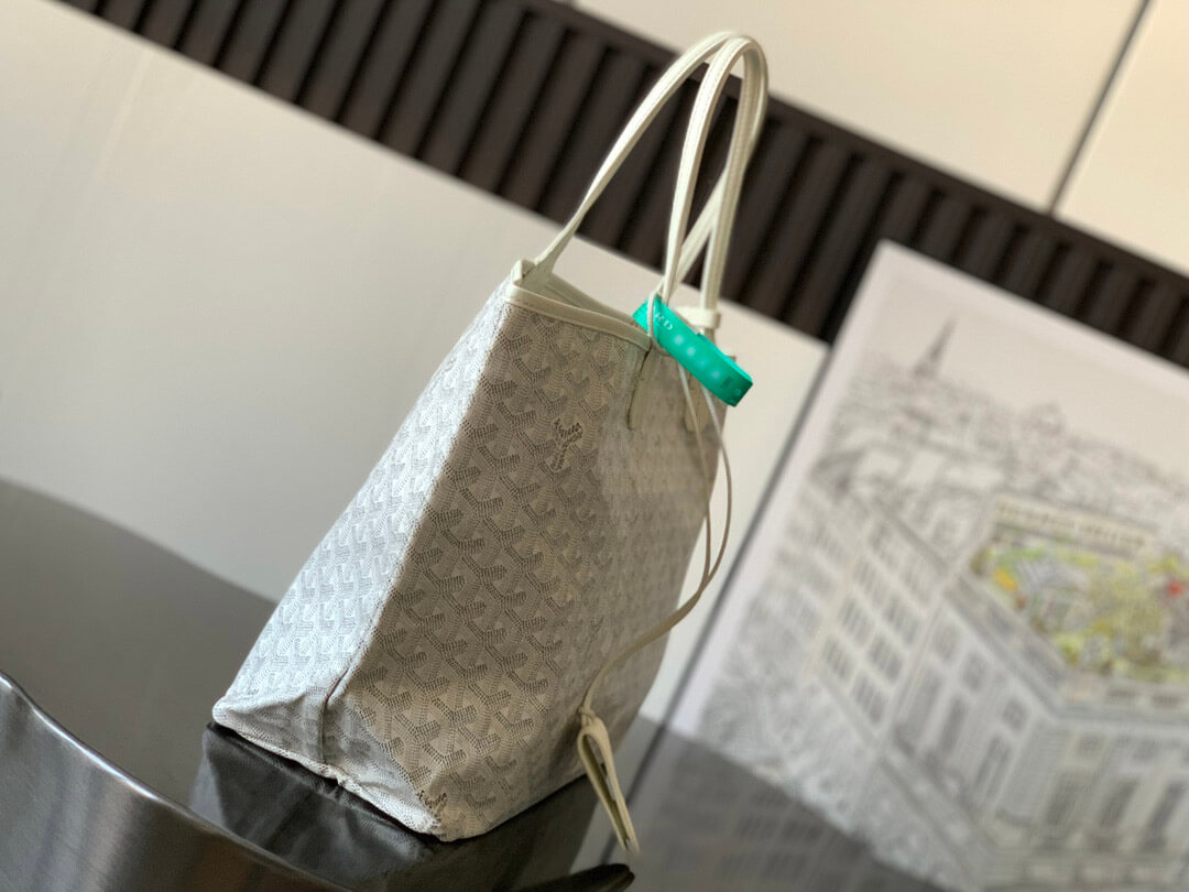 GOYARD Saint Louis PM Tote Bag - White