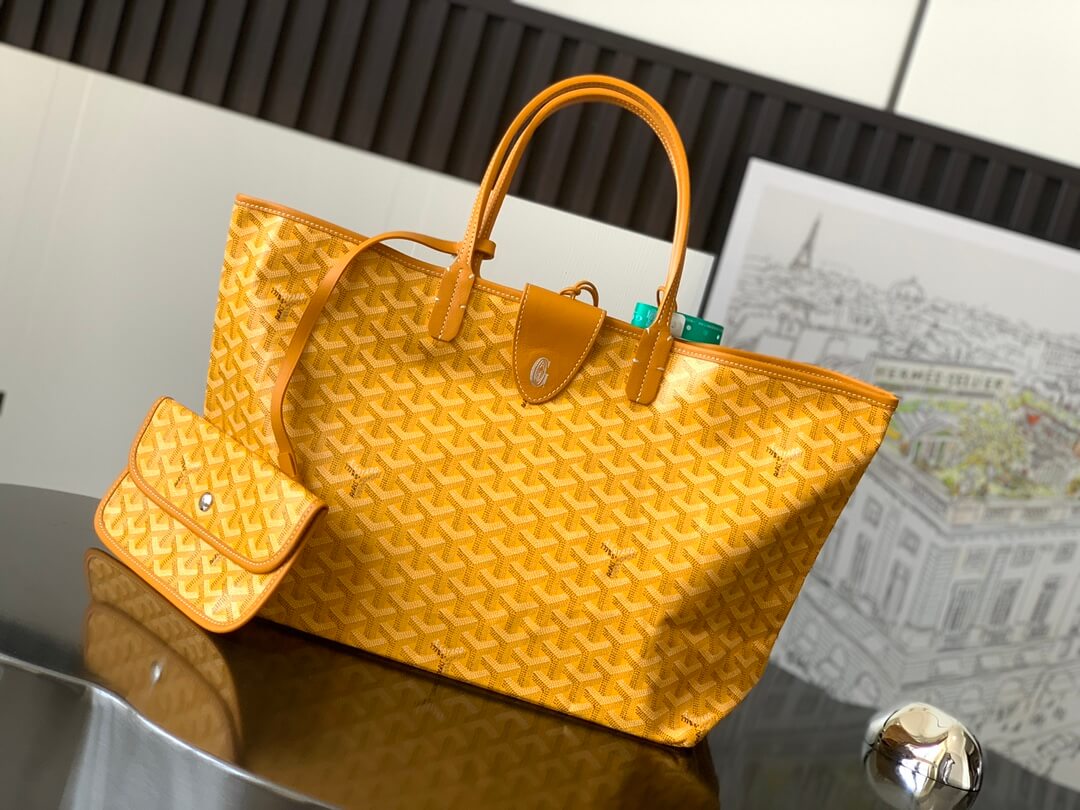 GOYARD Saint Louis PM Tote Bag - Yellow