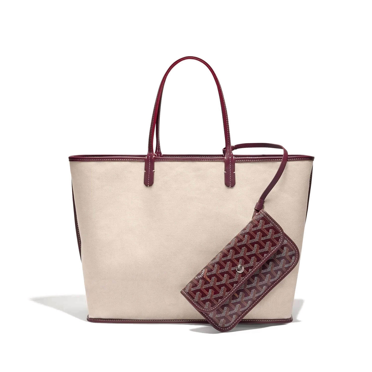 GOYARD Saint Louis PM Tote Bag - Burgundy