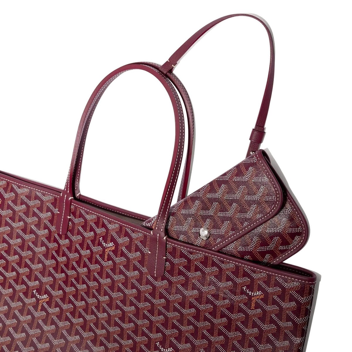 GOYARD Saint Louis PM Tote Bag - Burgundy