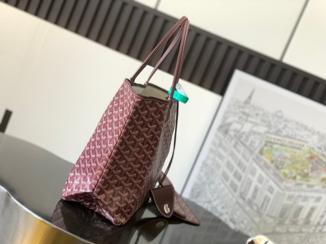 GOYARD Saint Louis PM Tote Bag - Burgundy