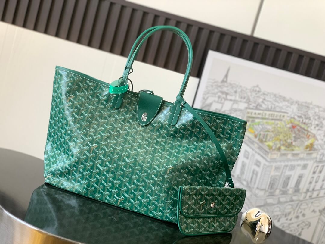 GOYARD Saint Louis PM Tote Bag - Green