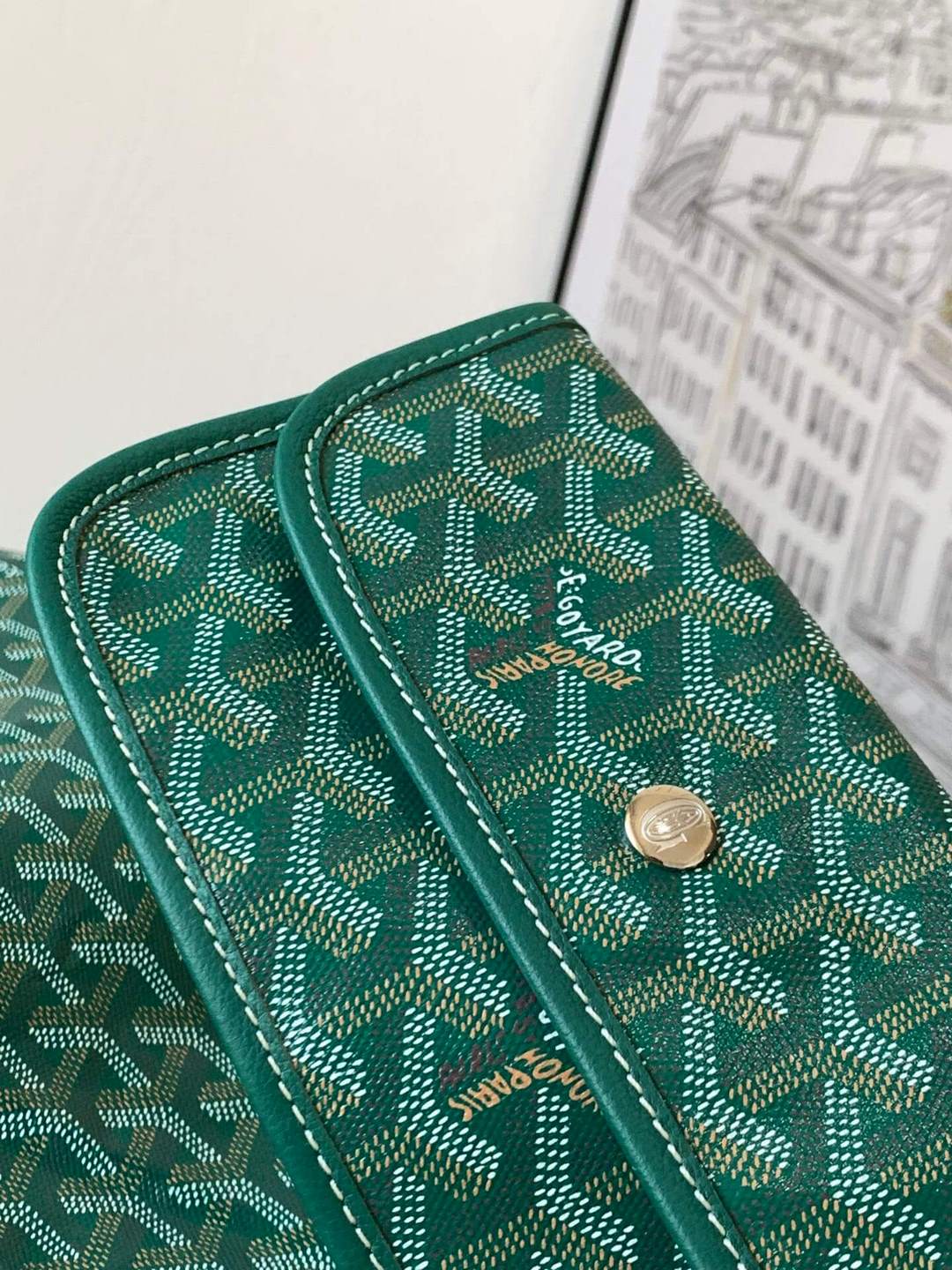 GOYARD Saint Louis PM Tote Bag - Green