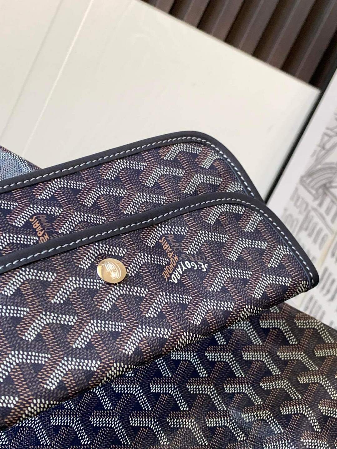 GOYARD Saint Louis PM Tote Bag - Navy Blue