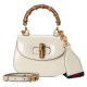 GUCCI Bamboo 1947 Mini Top Handle Bag - White Leather