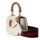 GUCCI Bamboo 1947 Mini Top Handle Bag - White Leather