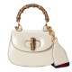 GUCCI Bamboo 1947 Mini Top Handle Bag - White Leather