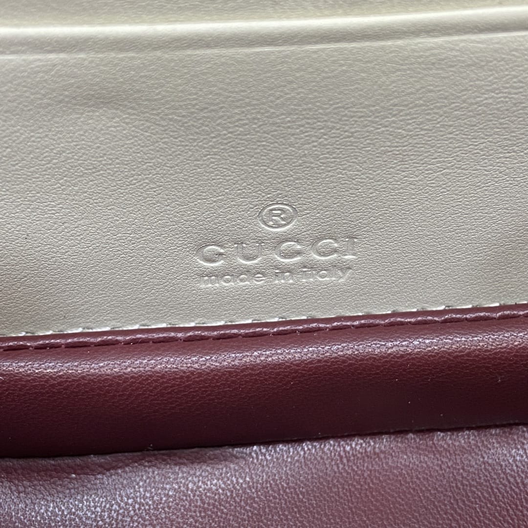 GUCCI Bamboo 1947 Mini Top Handle Bag - White Leather