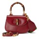 GUCCI Bamboo 1947 Mini Top Handle Bag - Red Leather