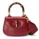 GUCCI Bamboo 1947 Mini Top Handle Bag - Red Leather