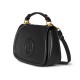 GUCCI Blondie Medium Top Handle Bag - Black Leather