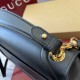 GUCCI Blondie Medium Top Handle Bag - Black Leather