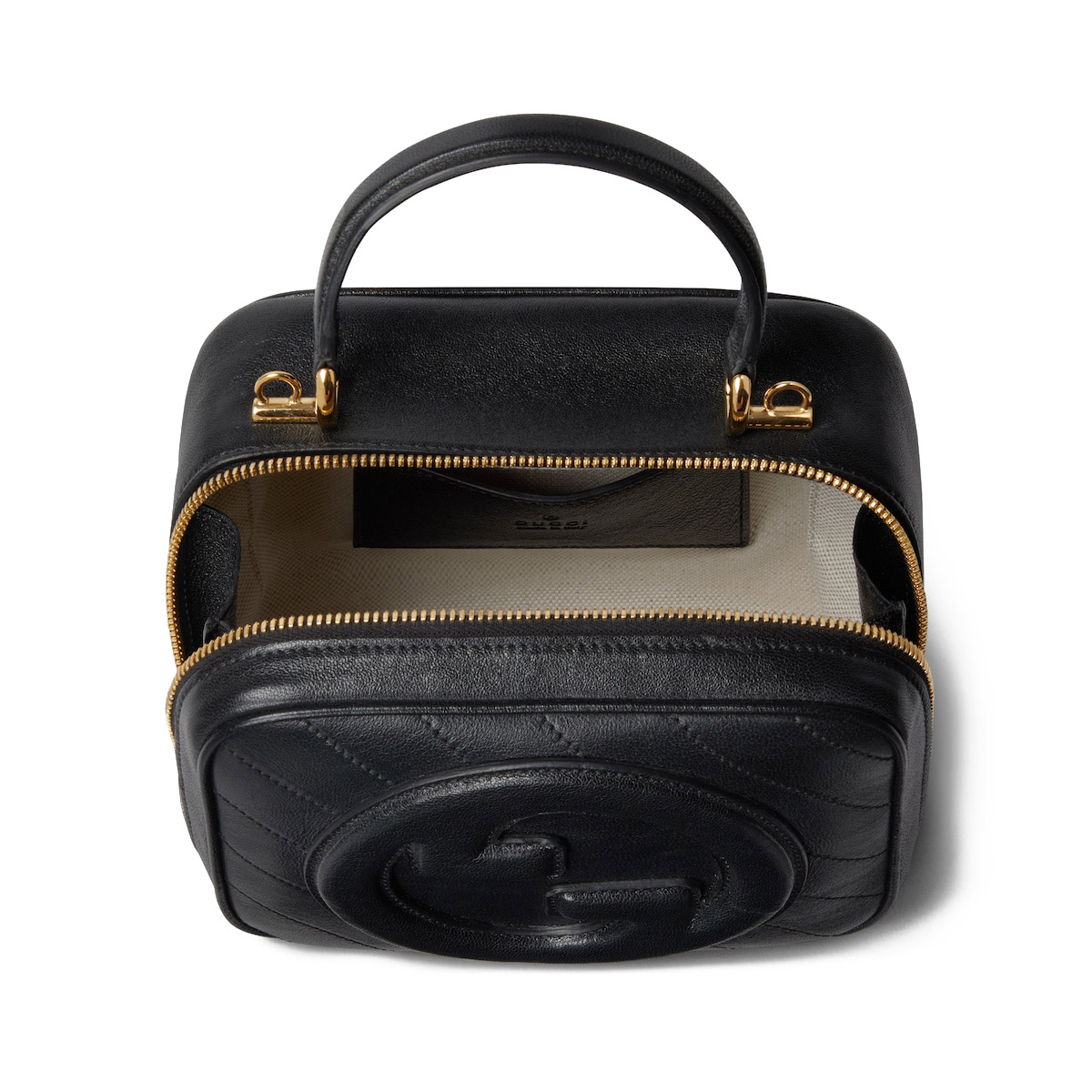 GUCCI Blondie Small Top Handle Bag - Black Leather