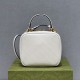 GUCCI Blondie Small Top Handle Bag - White Leather