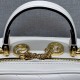 GUCCI Blondie Small Top Handle Bag - White Leather