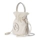 GUCCI Blondie Mini Bucket Bag - White Leather