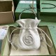 GUCCI Blondie Mini Bucket Bag - White Leather