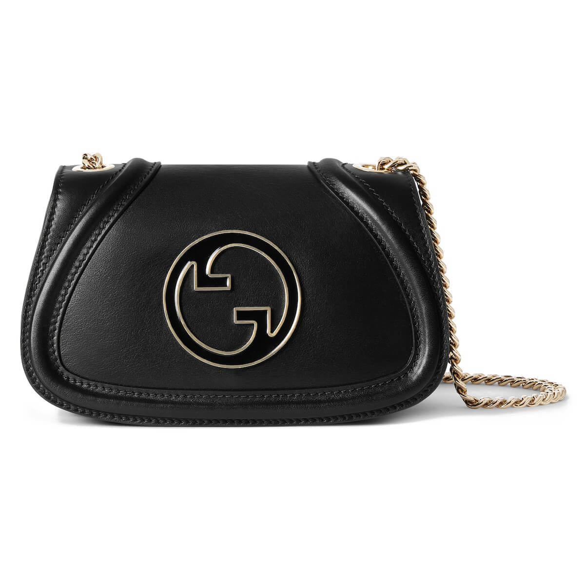 GUCCI Blondie Mini Shoulder Bag - Black Leather